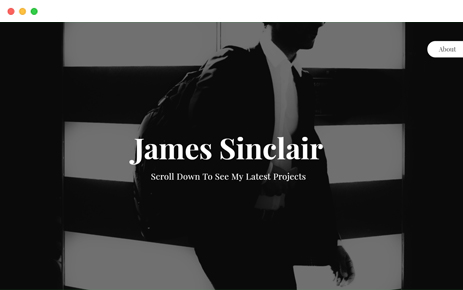 Preview Template Sinclair One Page Portfolio
